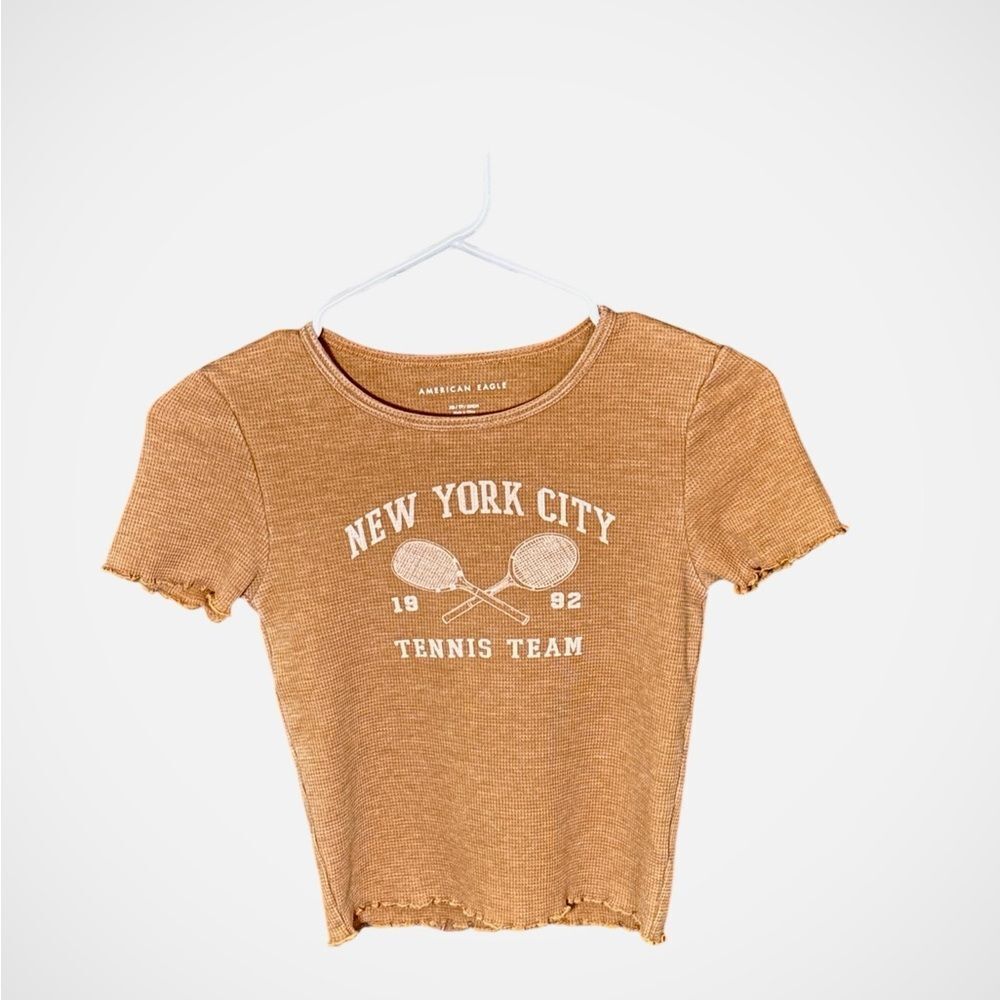 American Eagle Brown Graphic Tee
